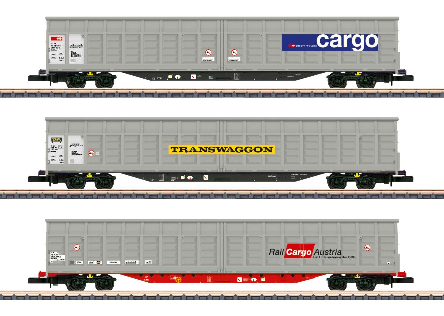 Z, Sliding Wall Boxcar Set