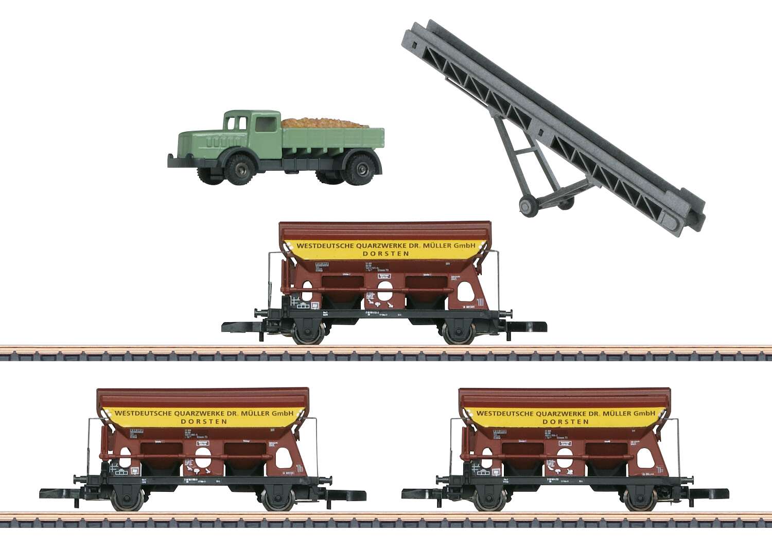 Z, "Westdeutsche Quarzwerke" / "West German Quartz Mines" Car Set