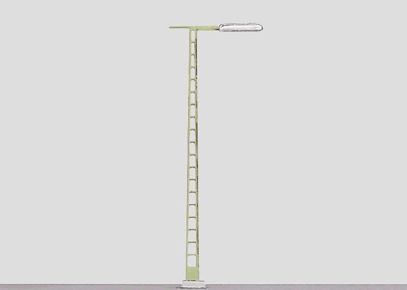 Z, Station Light on a Standard Catenary Mast