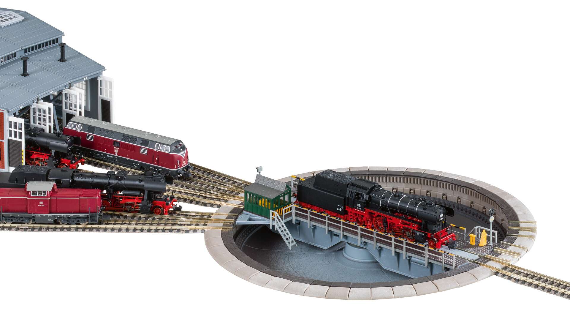 Electrically operated turntable