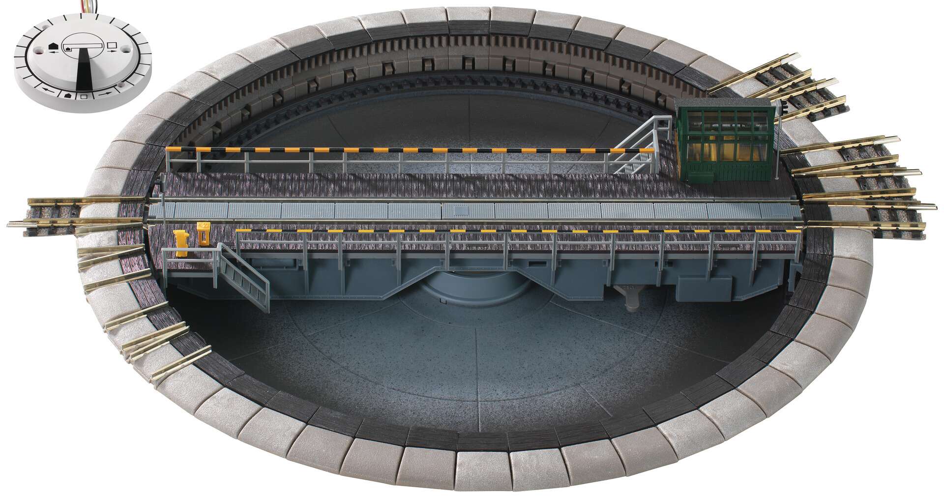 Electrically operated turntable