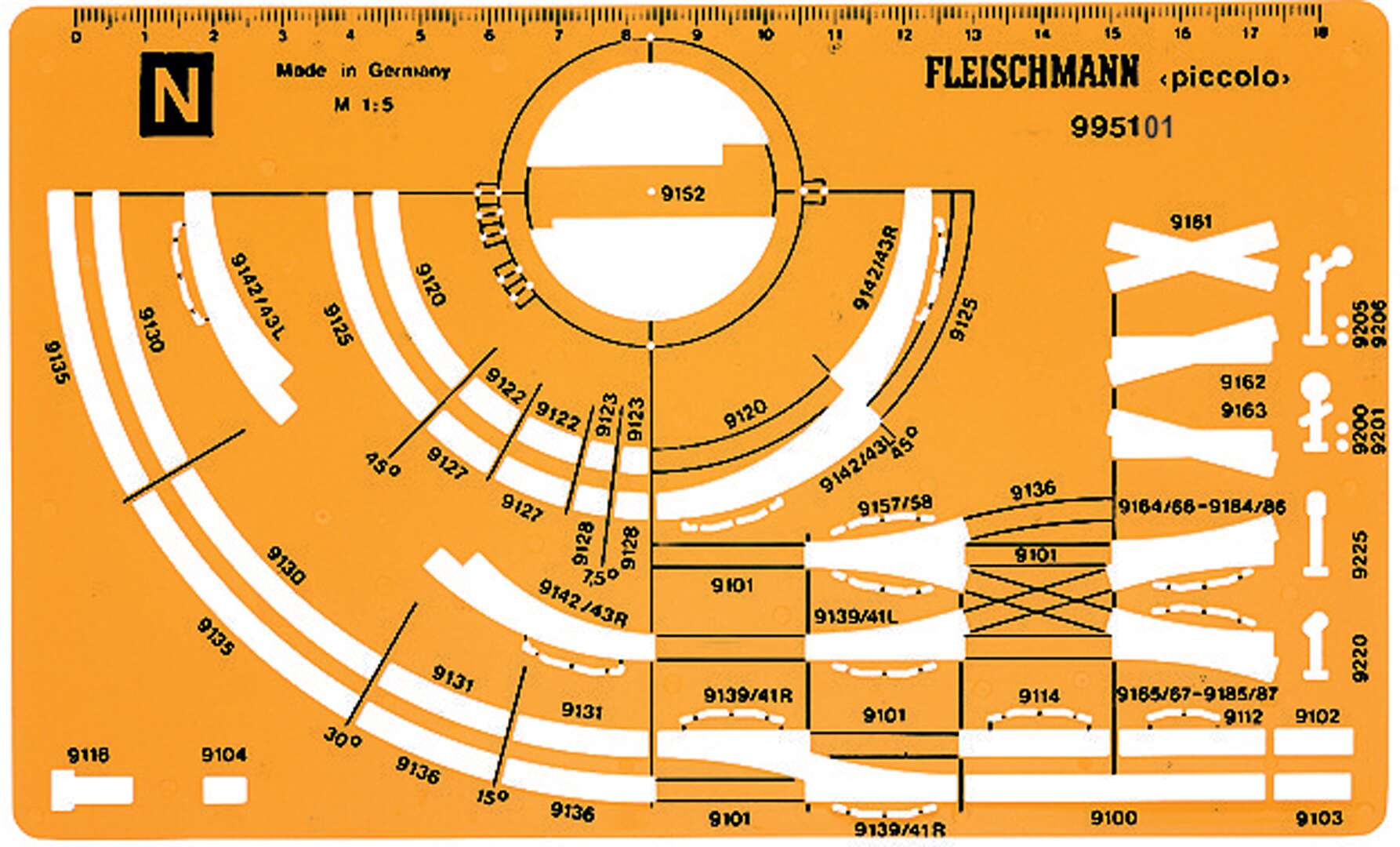 Track Stencil for N gauge