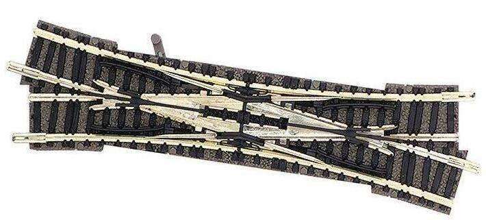 Double slip for manual operation, right hand crossing, 15°. Length: 111 mm 9185N