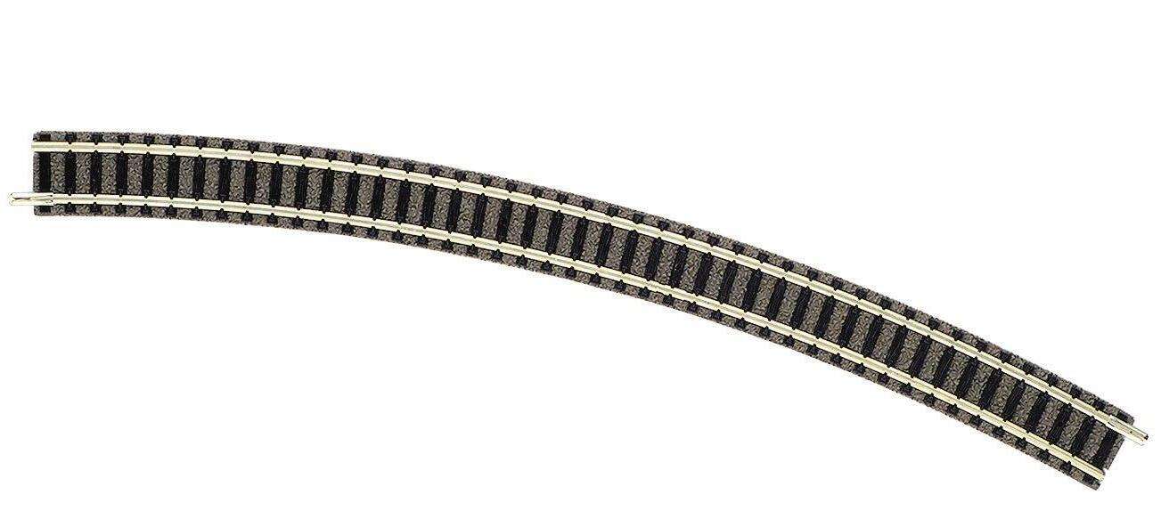 Curved track, radius R4, 30°.