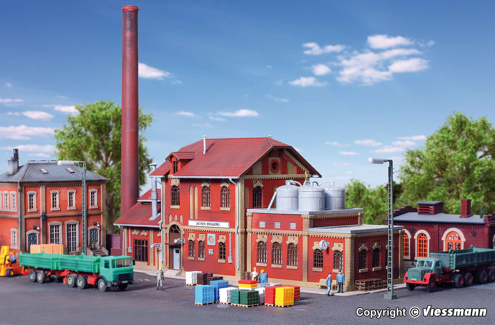 Brewery with interior boiler house