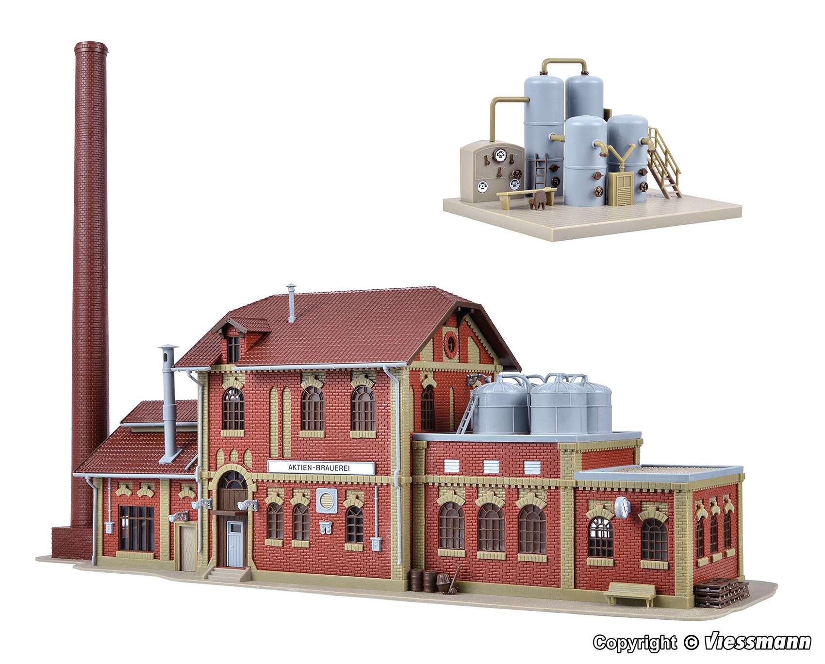 Brewery with interior boiler house