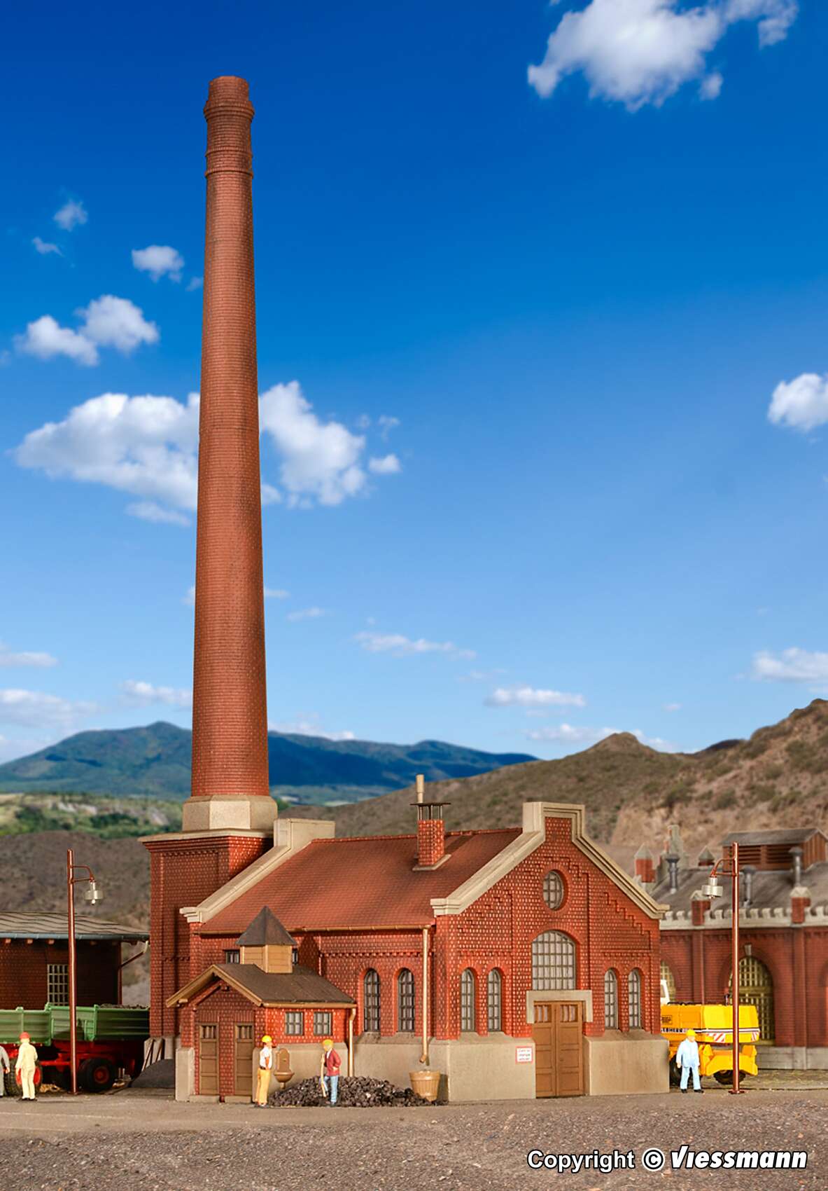Boiler house with chimney