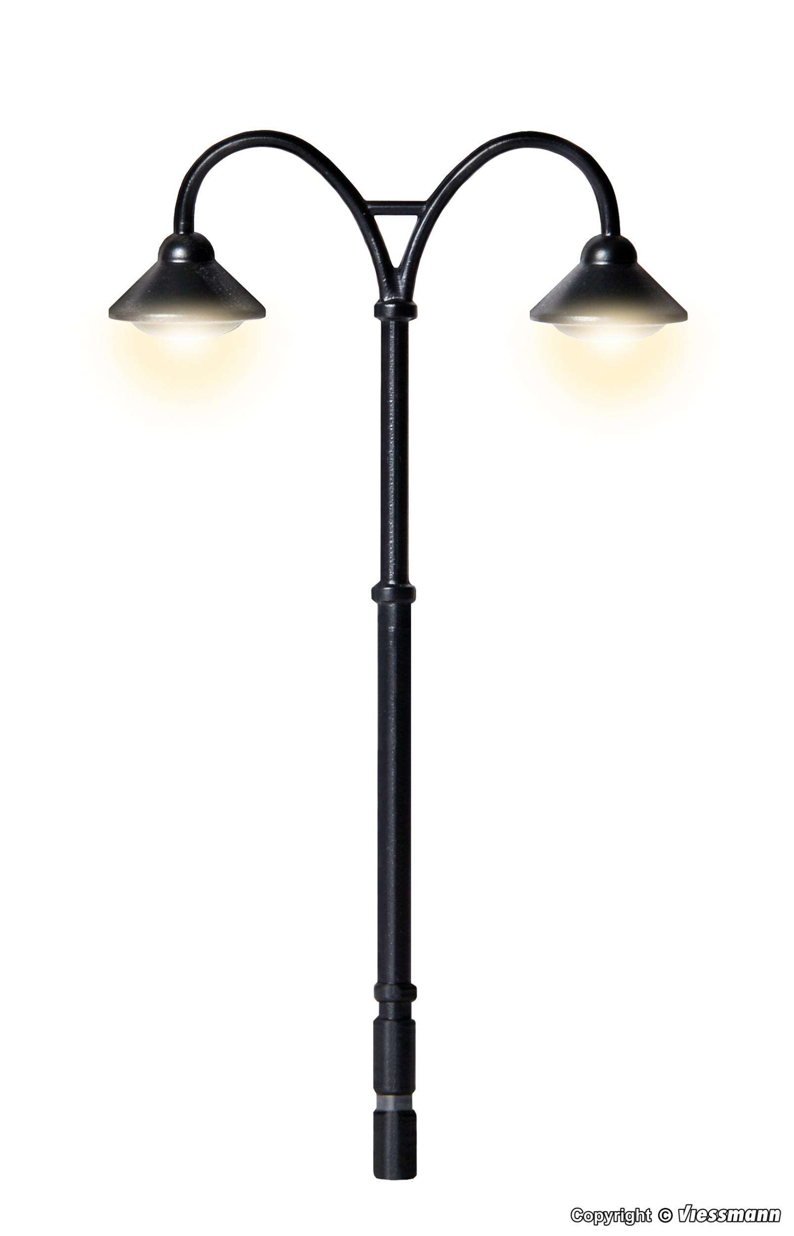 Platform light Baden-Baden, double, 2 LEDs warm-white