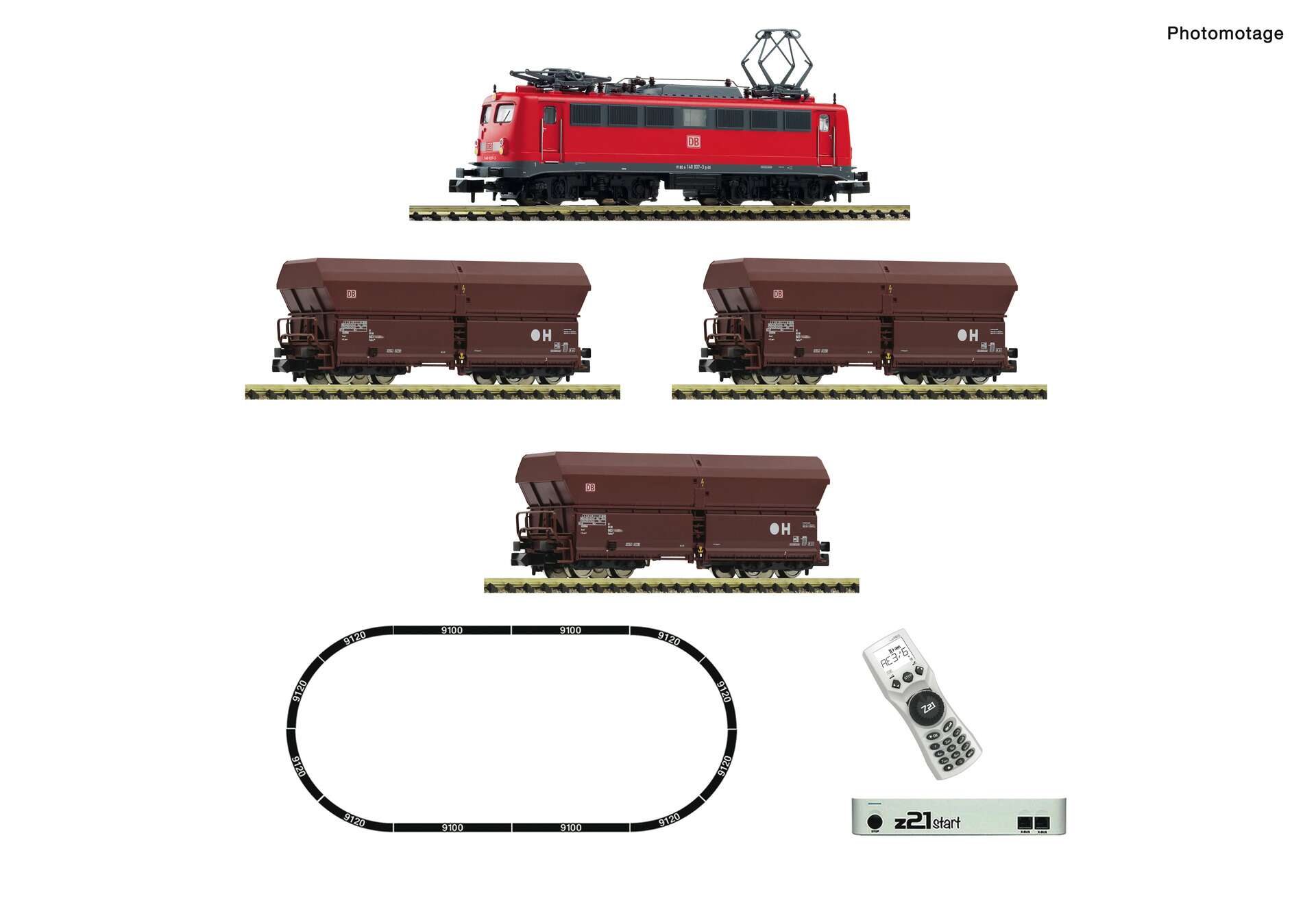 z21 start Digitalset: Electric locomotive class 140 with goods train, DB AG
