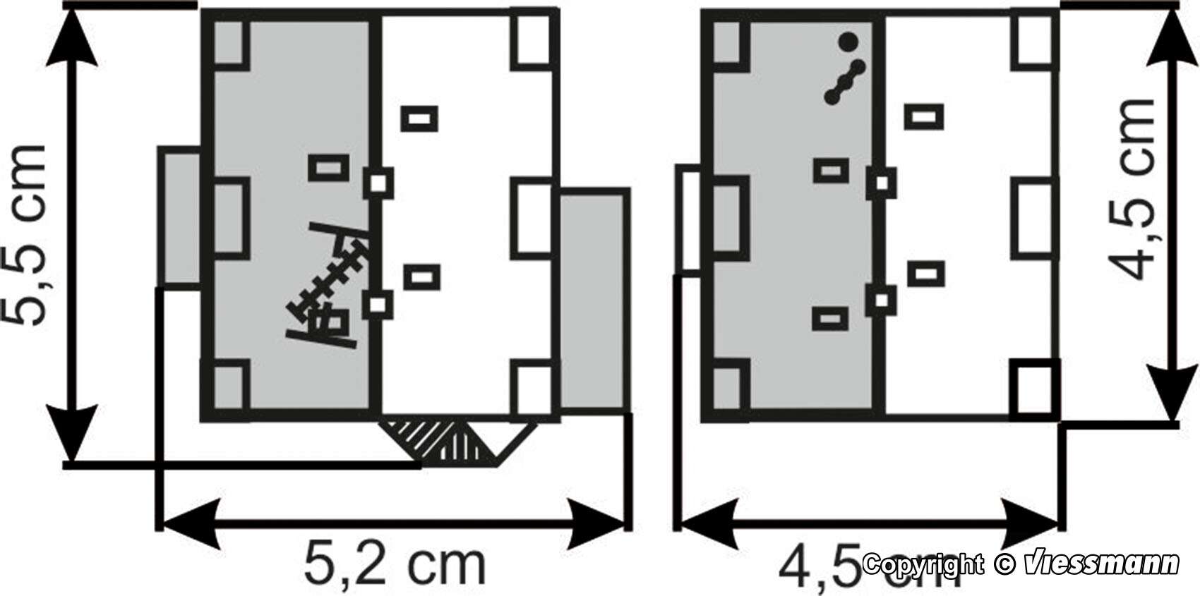 Settlement house from the 1920`s, 2 pieces