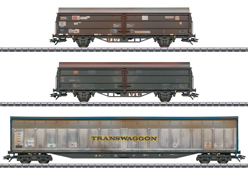 Sliding Wall Boxcar Set