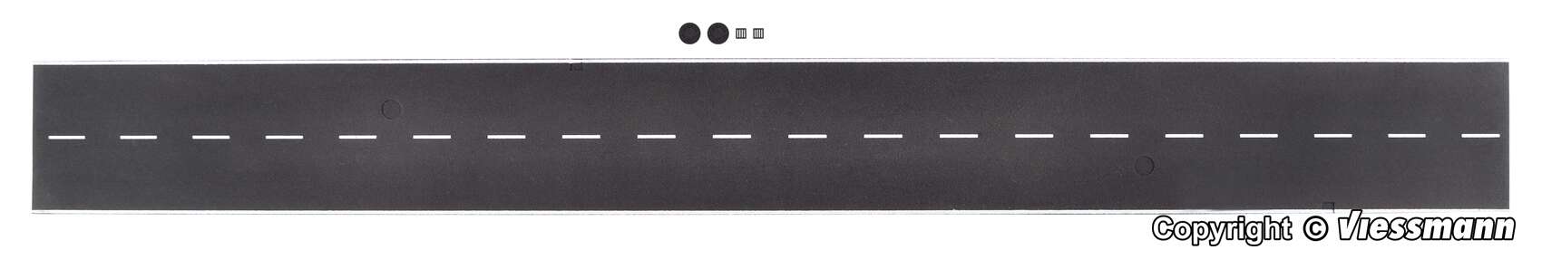 H0 Asphalt street of Stone Art, L 75 x W 8 cm