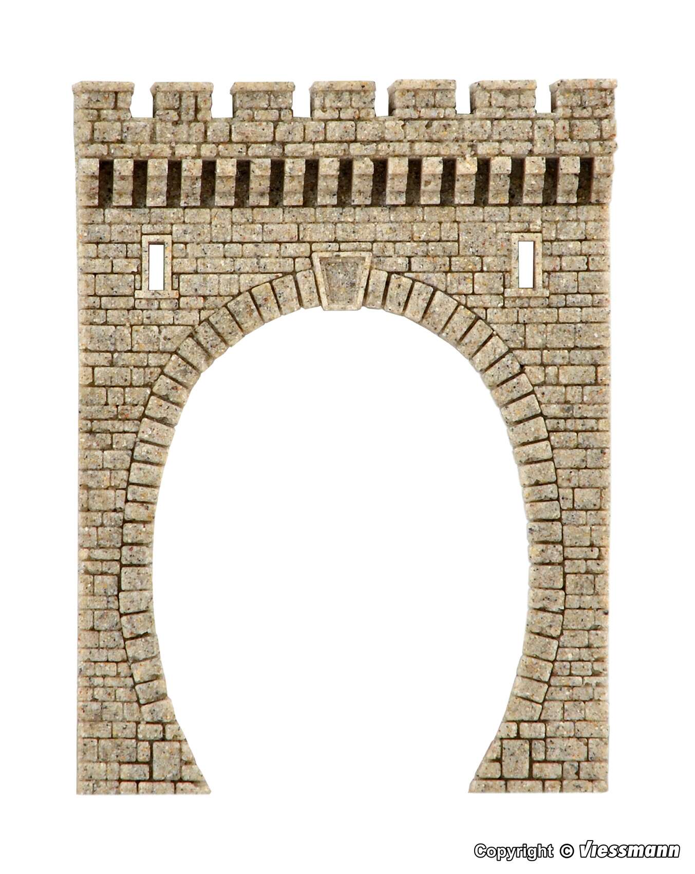 HO Tunnel portal of Stone Art, single track