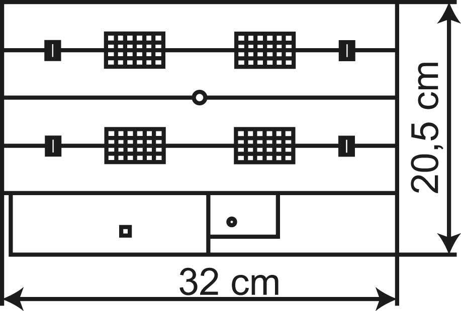 Loco shed with door lock mechanism, double track