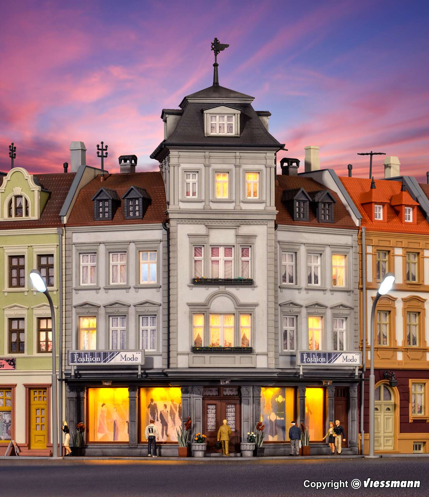 Corner terrace house of fashion