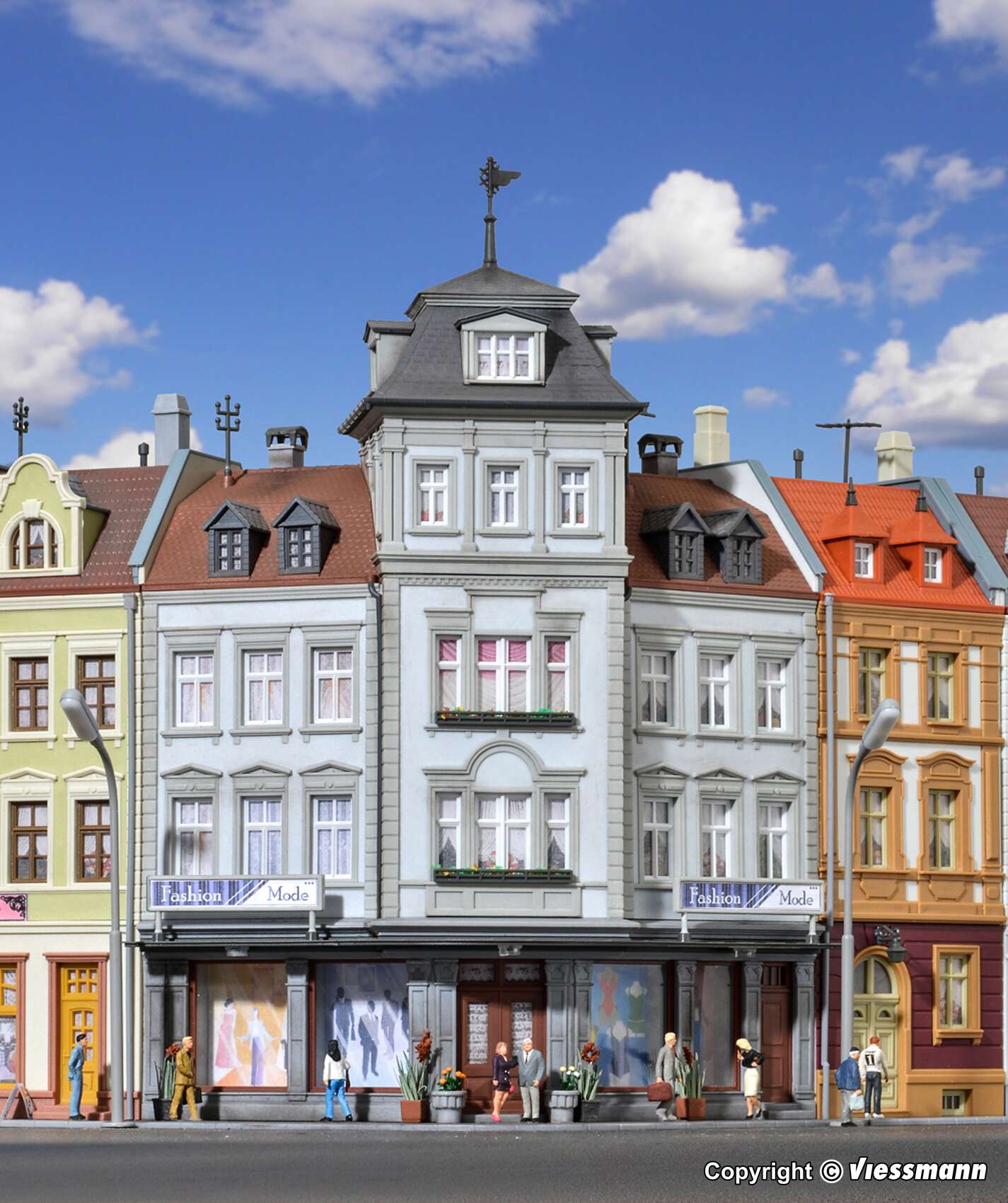 Corner terrace house of fashion