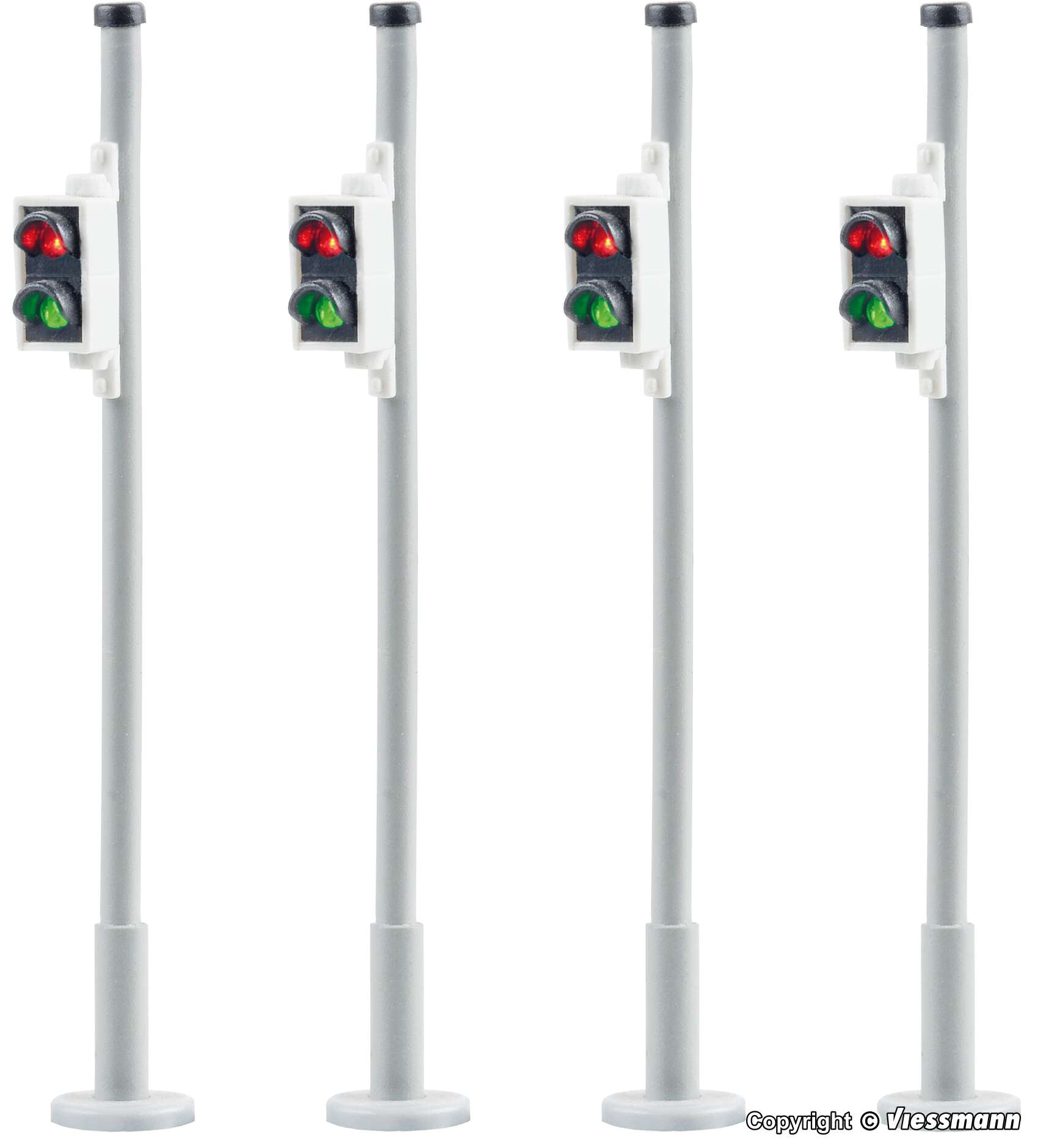 H0 Pedestrian signal, 4 pieces