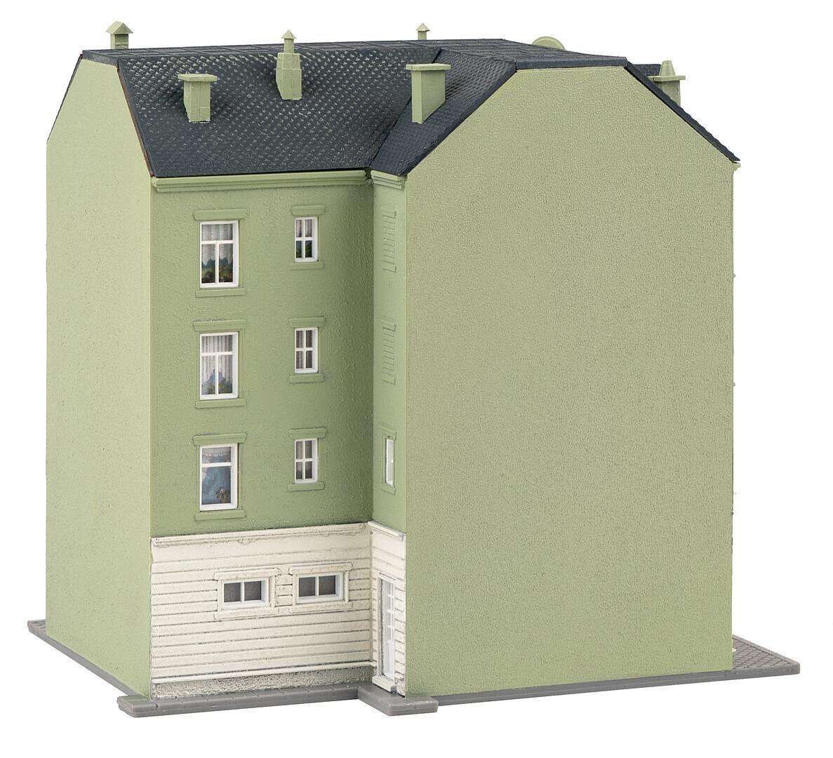 Town corner house with pub