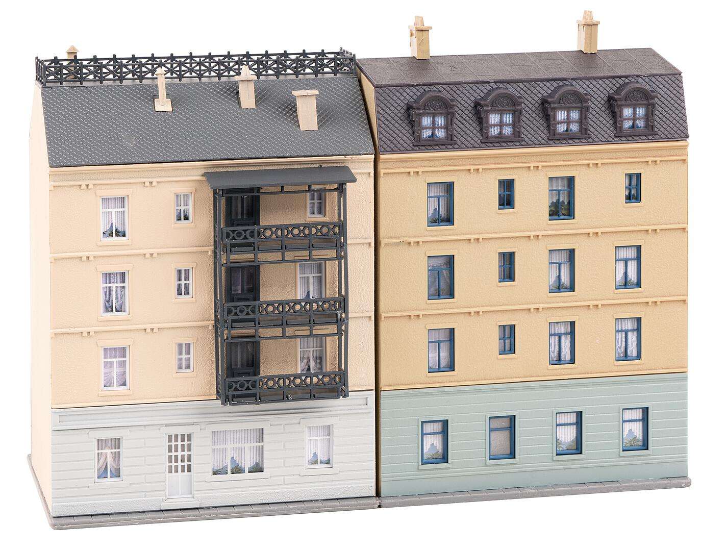 Apartment buildings with electrical shop