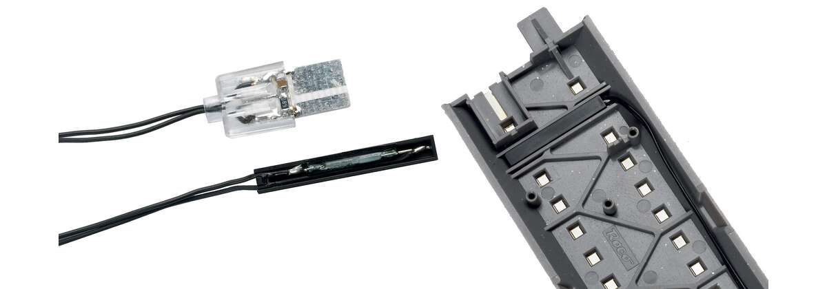 Geoline Reed contact in plastic casing for geoLine tracks