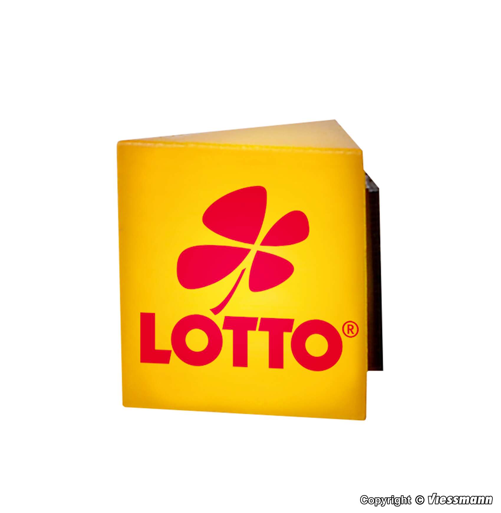 Advertising sign LOTTO with LED lighting
