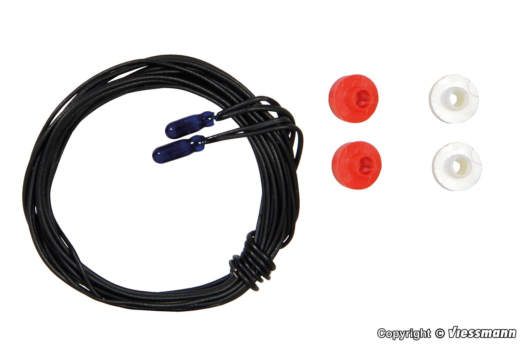 Spare bulb blue T 1/2, Ø 1,8 mm, 16 V, 30 mA, 2 cables, 2 pieces