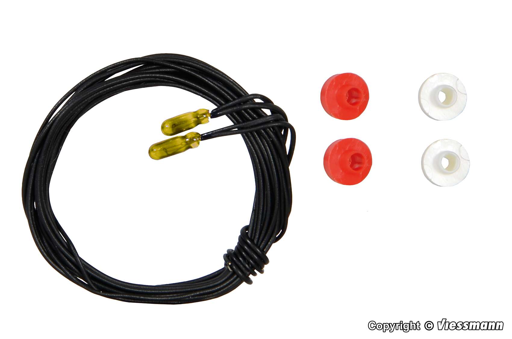 Spare bulb yellow T 1/2, Ø 1,8 mm, 16 V, 30 mA, 2 cables, 2 pieces