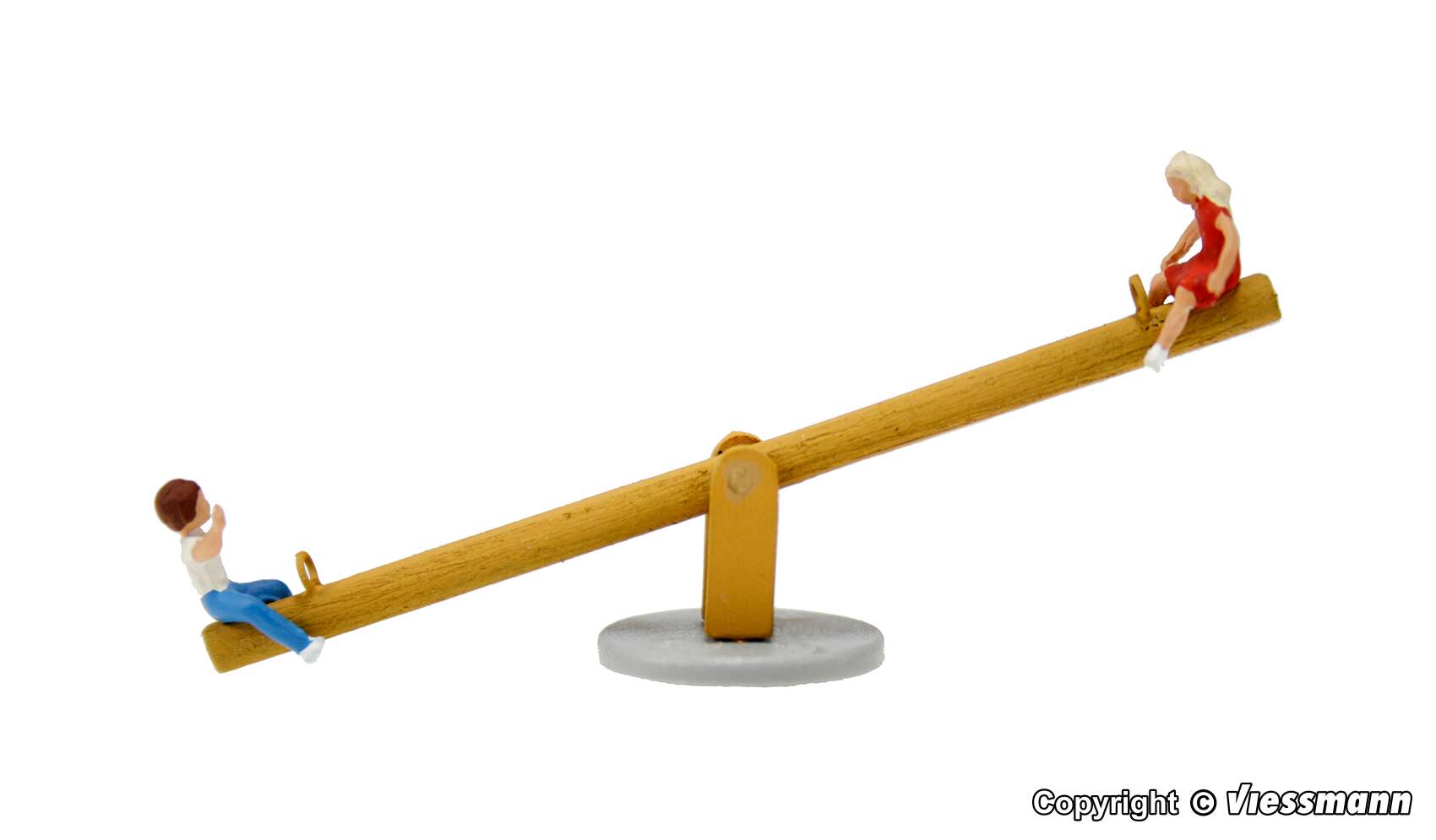 Playground see-saw children, moving