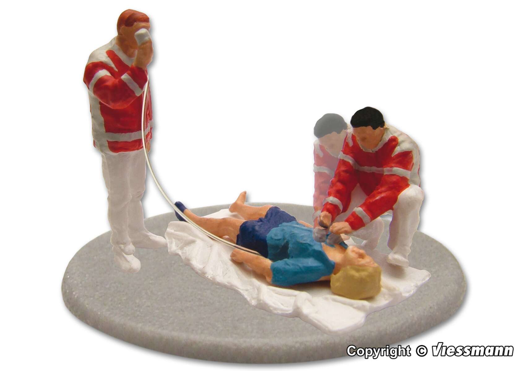 Rescue team on duty, moving