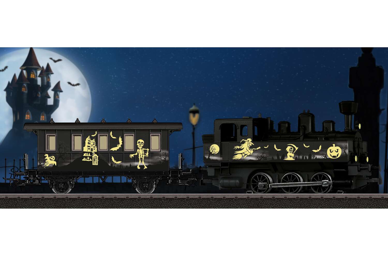 Märklin Start up – Halloween Steam Locomotive – Glow in the Dark