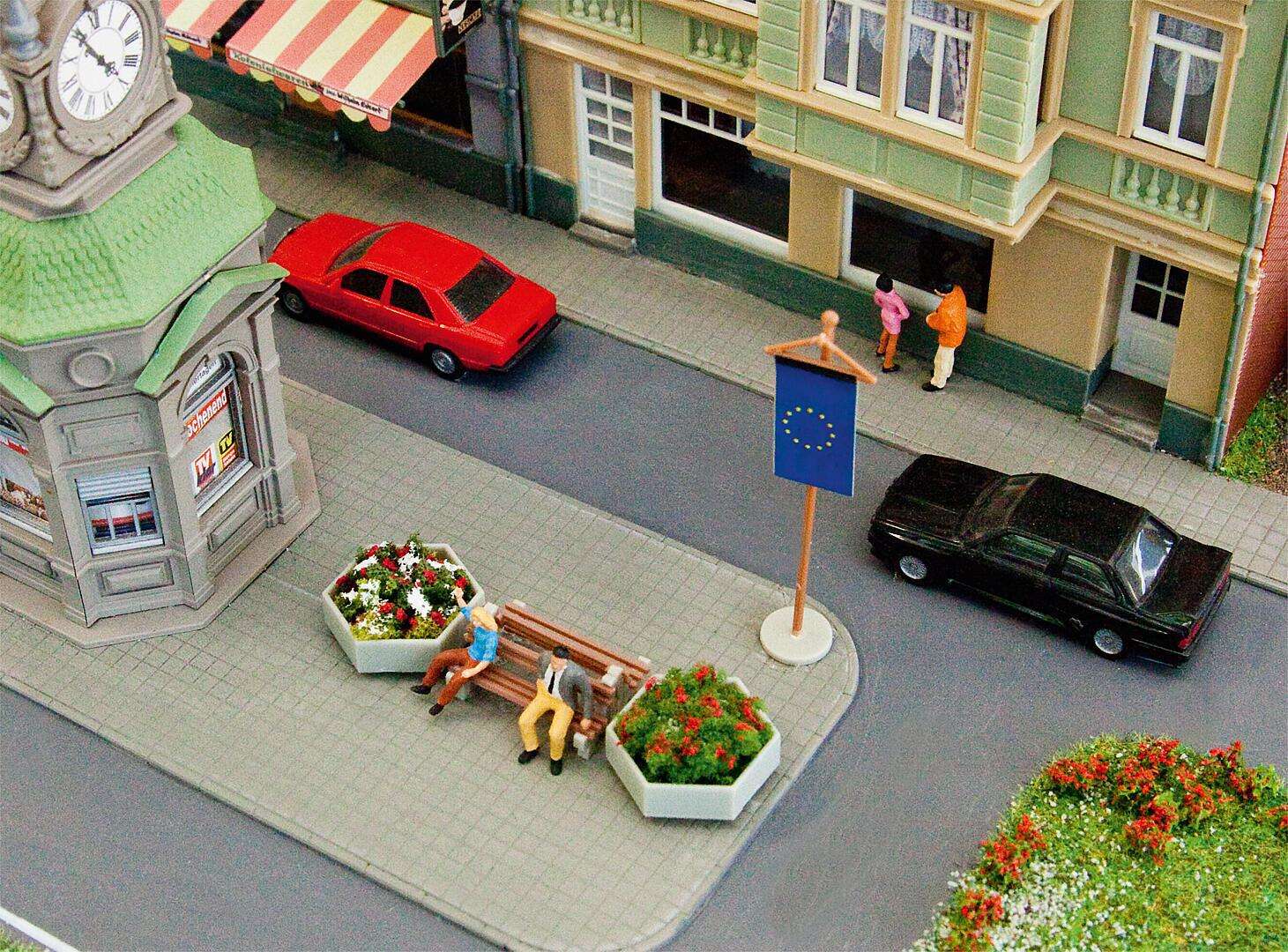 Set of sidewalk tiles