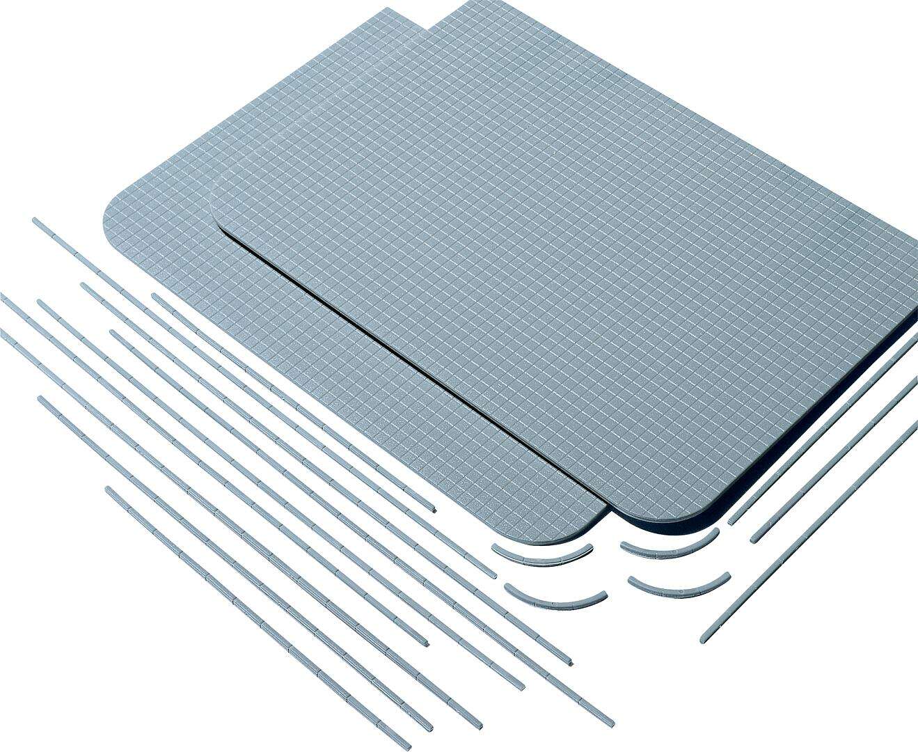 Set of sidewalk tiles