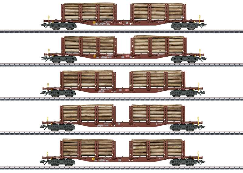 Stake Car Set for Wood Transport