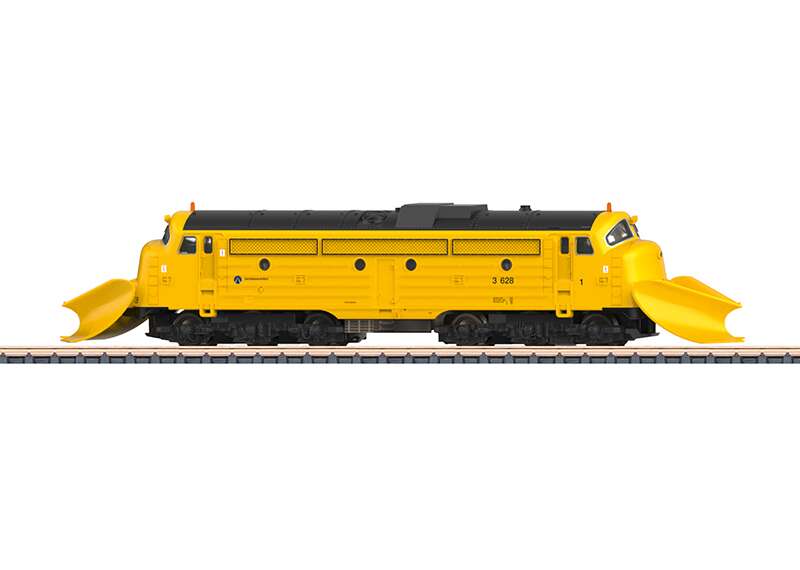 Diesel Locomotive with Snowplows