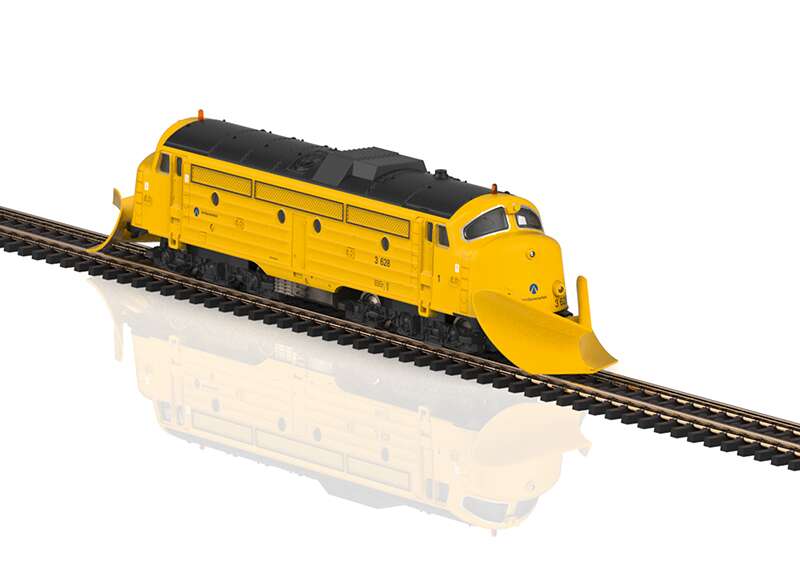 Diesel Locomotive with Snowplows