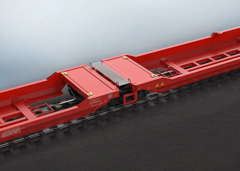 Type Sdggmrss 738 Double Deep Well Flat Car