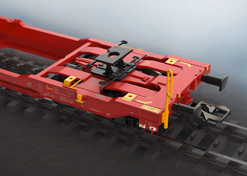 Type Sdggmrss 738 Double Deep Well Flat Car