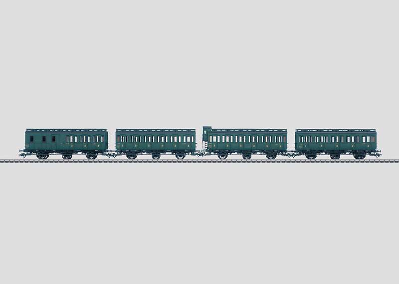 Set with 4 Compartment Cars