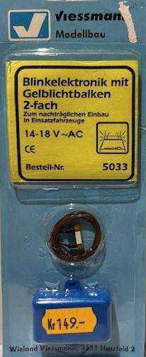 Flashing electronics with 2x yellow light bars