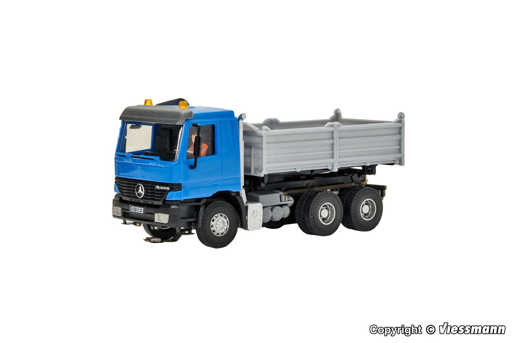 H0 CarMotion basic starter set, MB ACTROS dump truck with rotating flashing lights