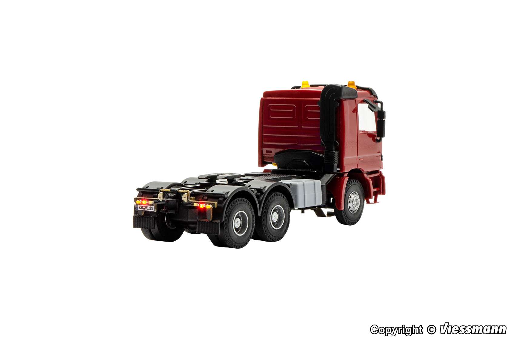 MB ACTROS 3-axle articulate truck with rotating flashing lights, basic, functional model