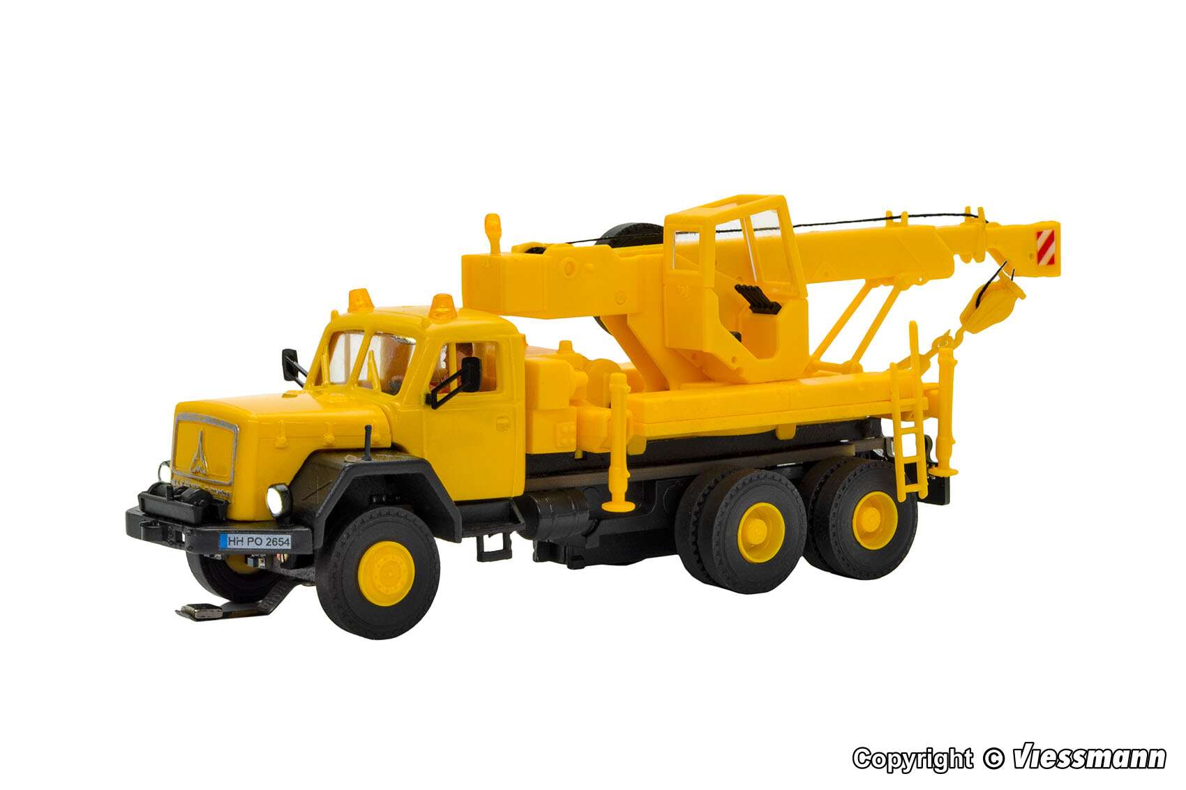 MAGIRUS DEUTZ 3-axle recovery crane with rotating flashing lights, basic, functional model