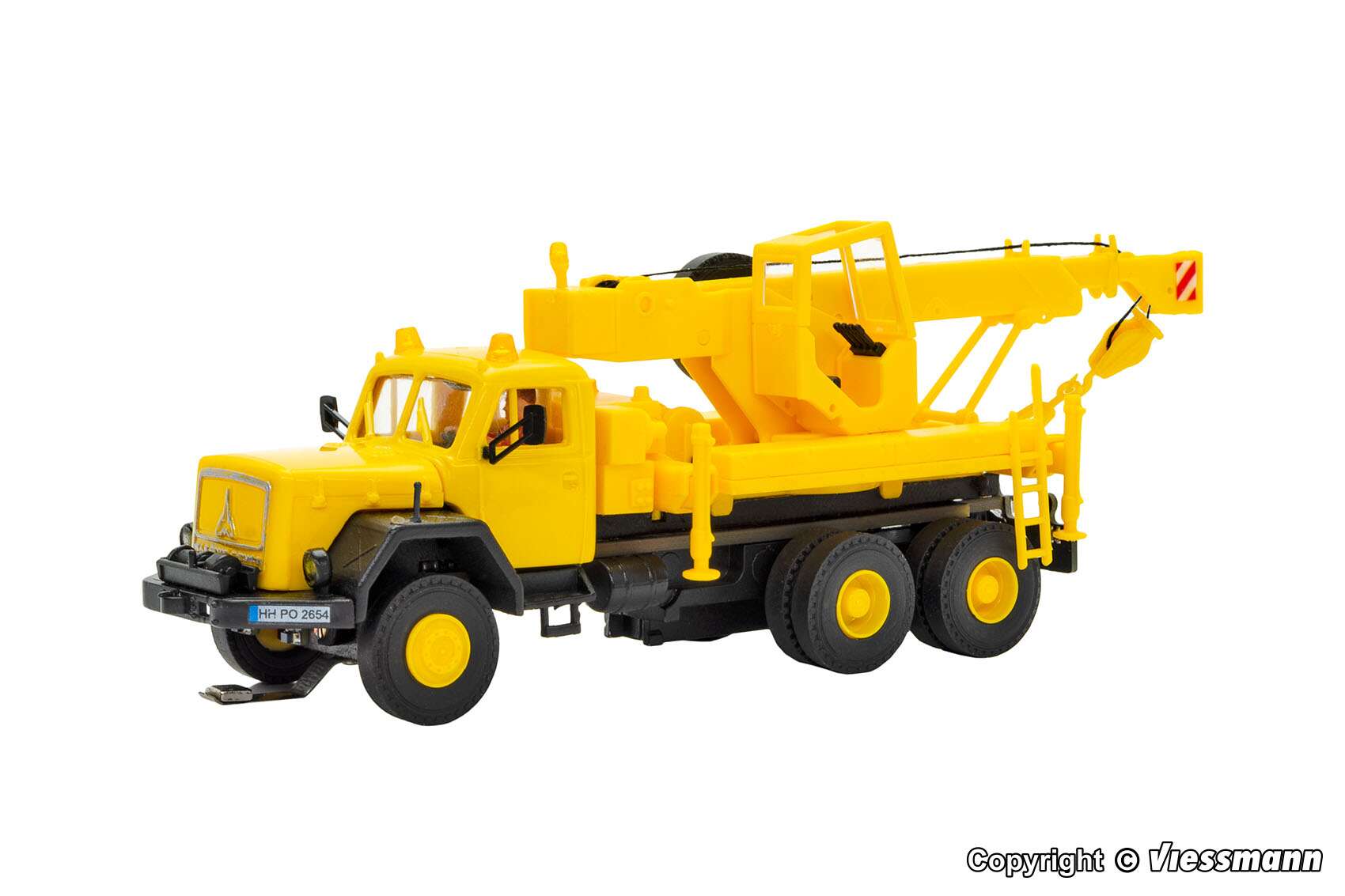 MAGIRUS DEUTZ 3-axle recovery crane with rotating flashing lights, basic, functional model