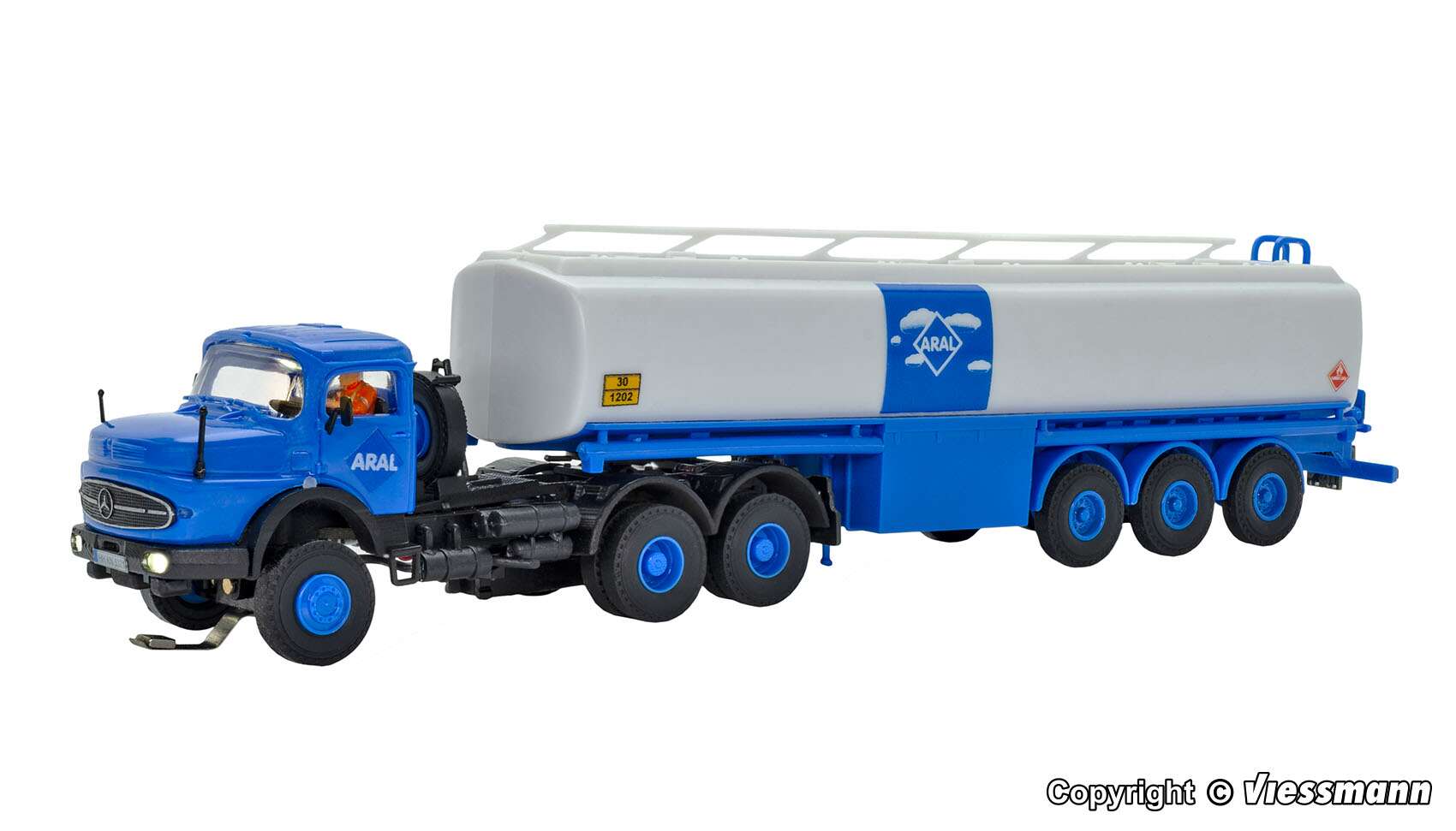 MB Rundhauber 3-achs mit ARAL Tankauflieger, Basis, Funktionsmodell