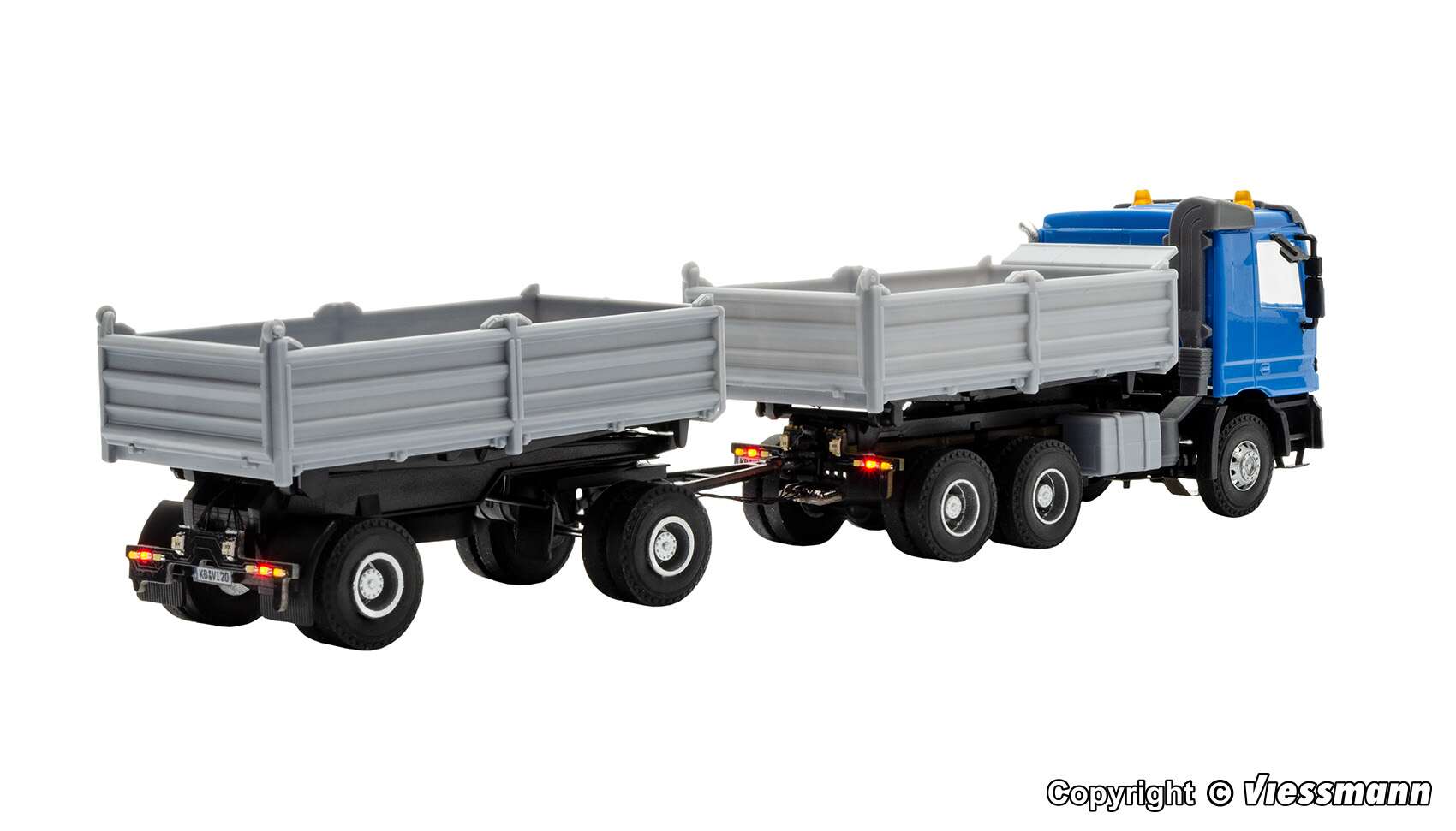 2-axle dump trailer, functional model