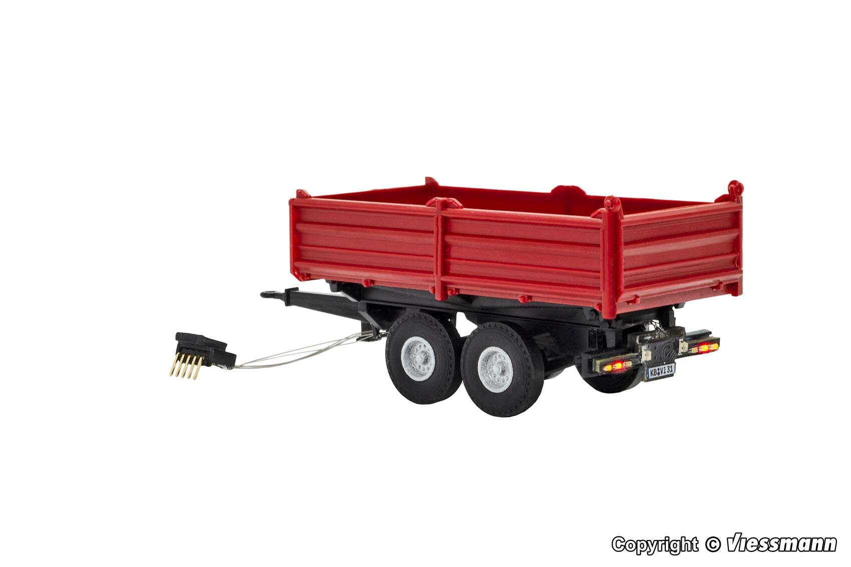 Tandem tipper, red, functional model