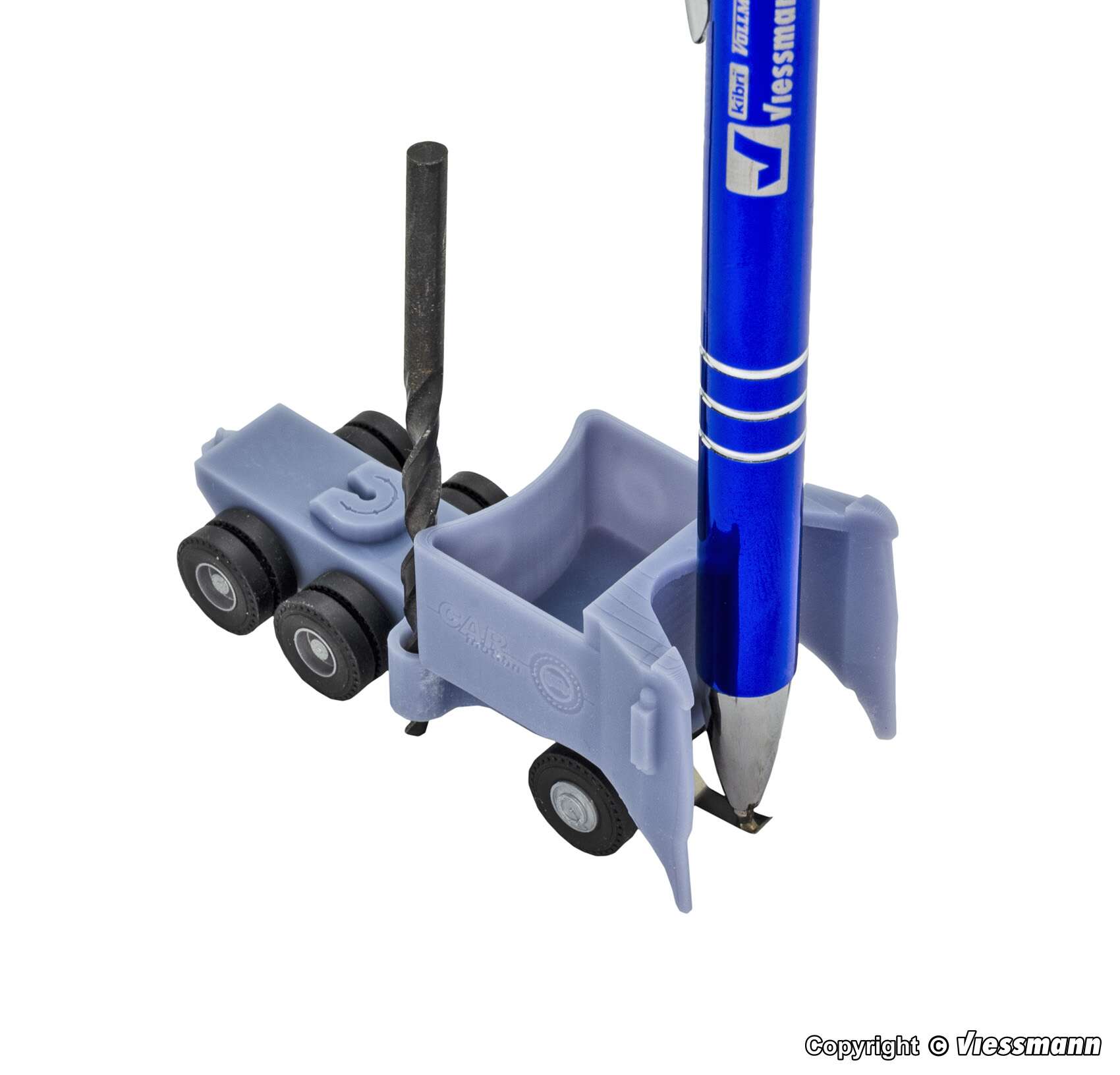 Marking aid truck for magnetic tape installation