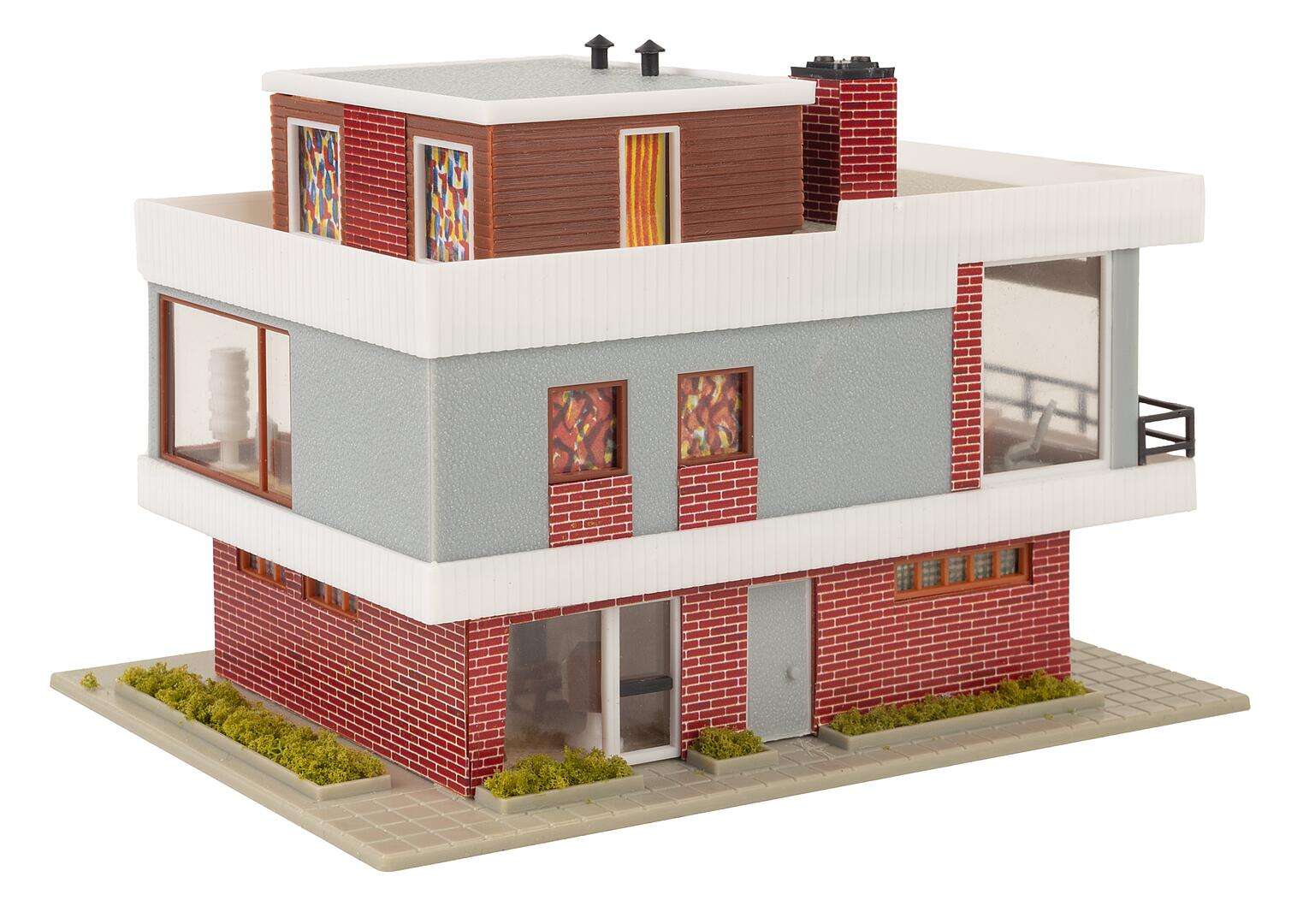 B-257 Modern house with flat roof
