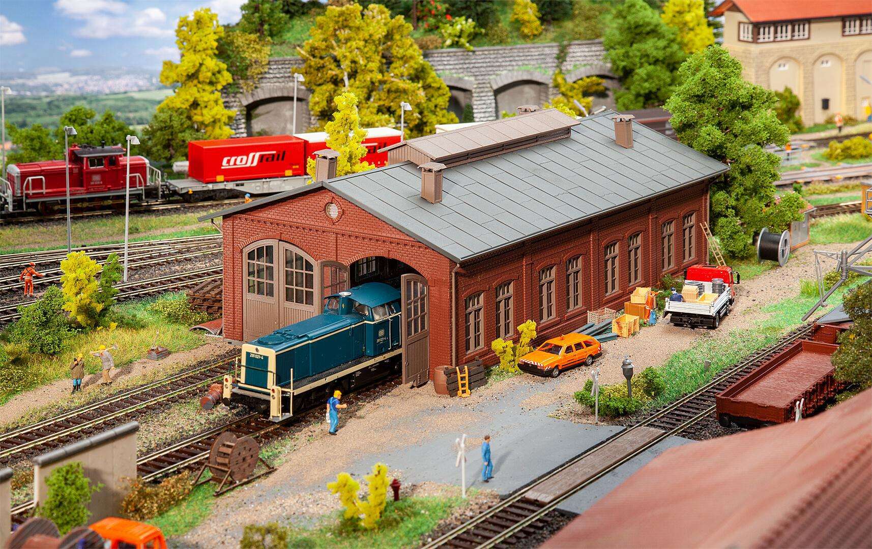 Locomotive shed, 2 stalls