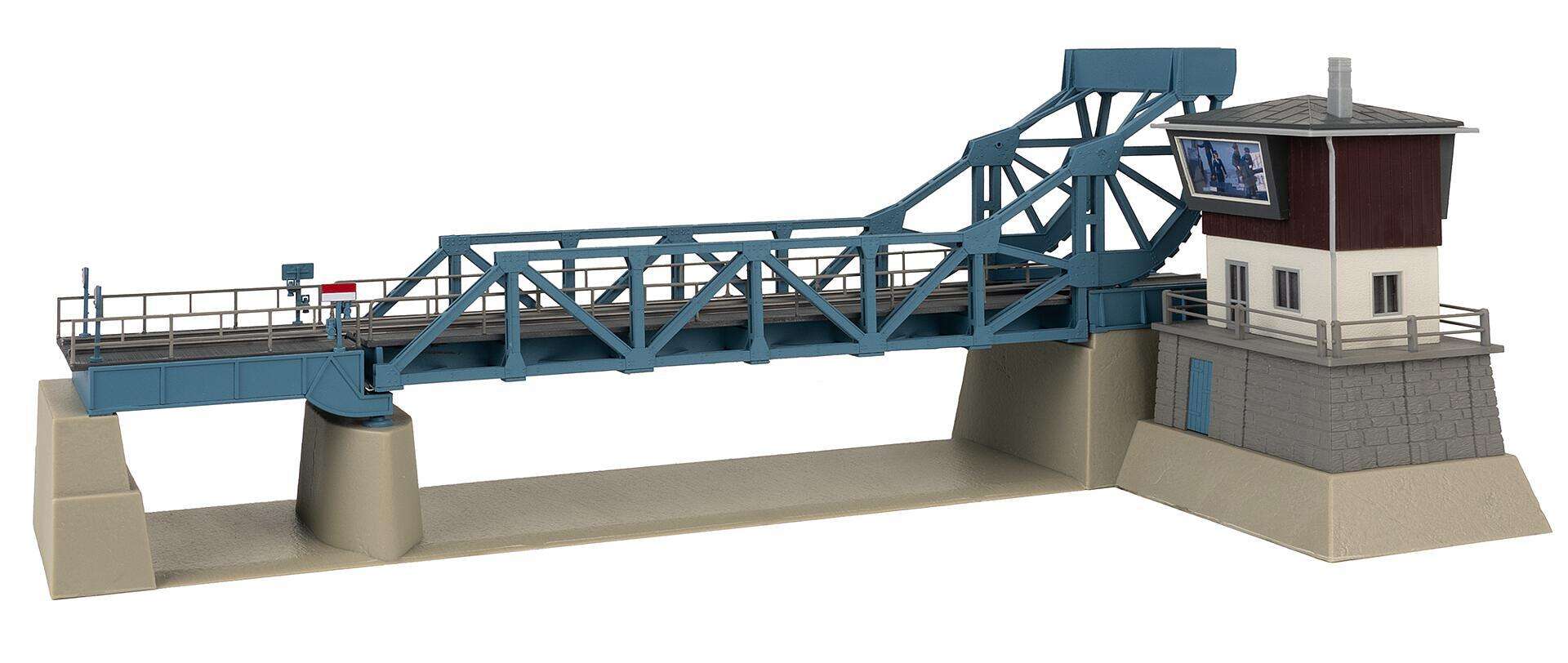 Bascule bridge with drive